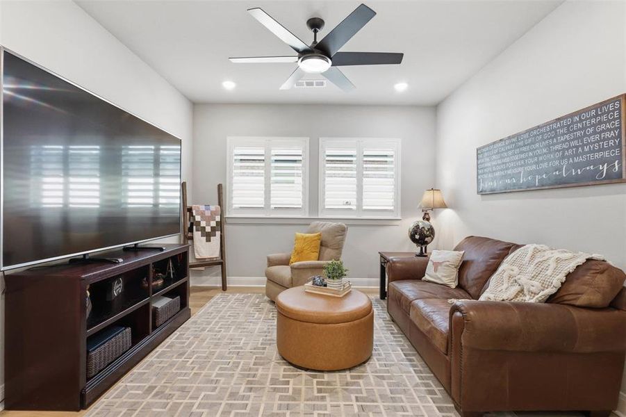 Furnished interior view inside a new home in The Parks at Wilson Creek, Celina (Image 5). Furnished interior view inside a new home in The Parks at Wilson Creek, Celina (Image 5).