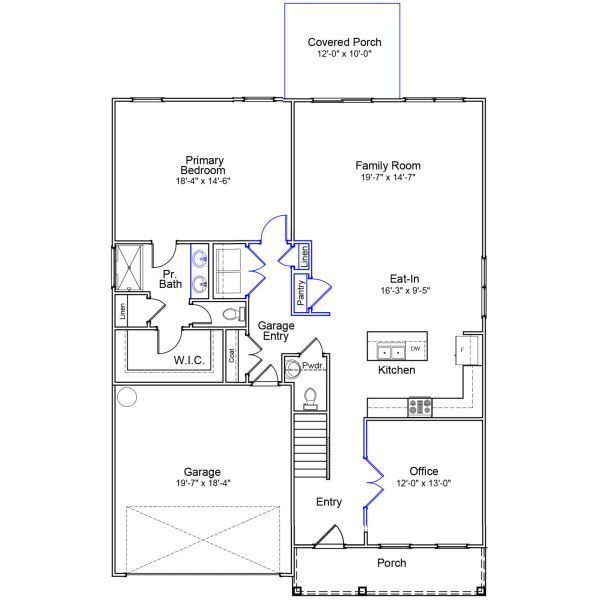 2D floor plan layout of this home in Hanes Lake, Winston-Salem, NC (Image 2). 2D floor plan layout of this home in Hanes Lake, Winston-Salem, NC (Image 2).