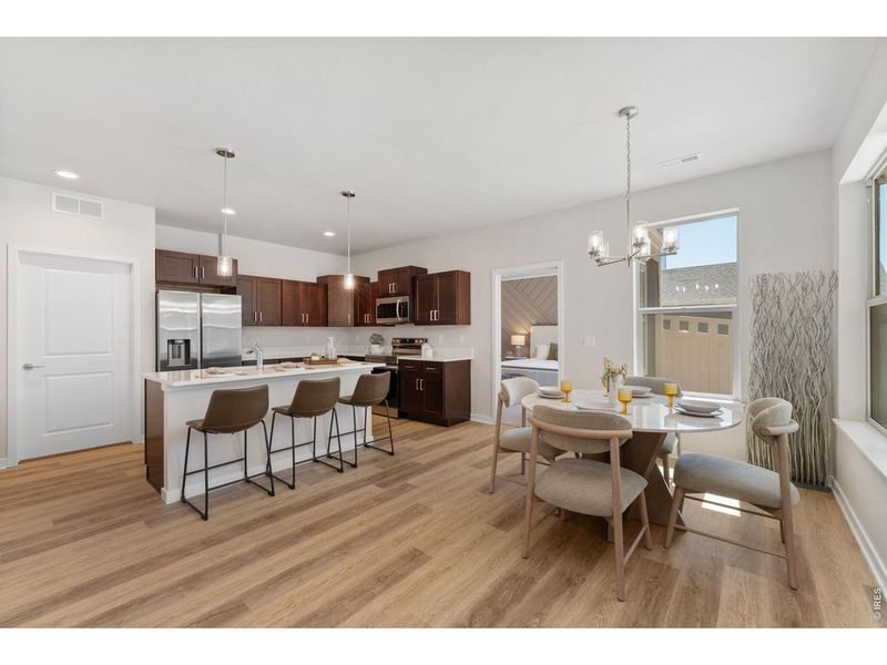 Furnished interior view inside a new home in , Fort Lupton (Image 10).