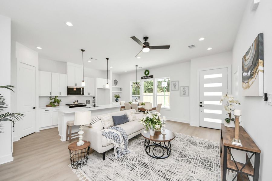 Furnished interior view inside a new home in , Houston (Image 2). Furnished interior view inside a new home in , Houston (Image 2).