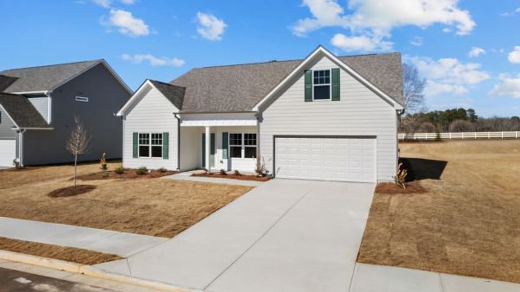 Representative exterior photo of a completed home built from the Lexington by Piedmont Residential in Hampton Ridge, Jefferson, GA (Image 18).