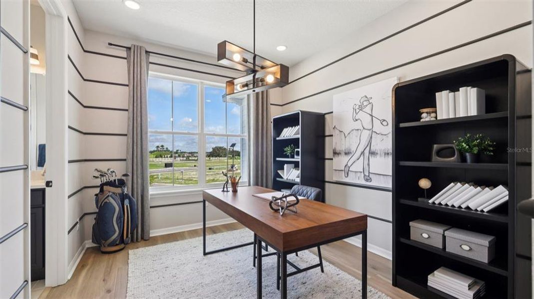 Furnished interior view inside a new home in Isla Mirada, San Antonio (Image 7).