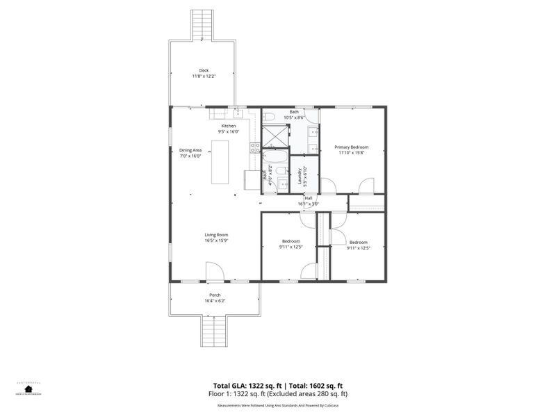 2D floor plan layout of this home in , Shelby, NC (Image 5).