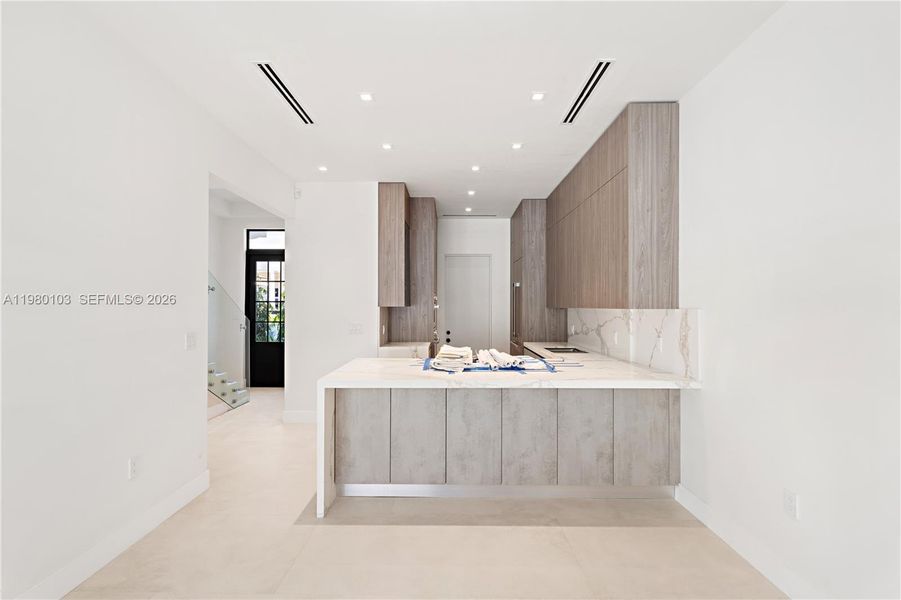 Furnished interior view inside a new home in , Coral Gables (Image 11).