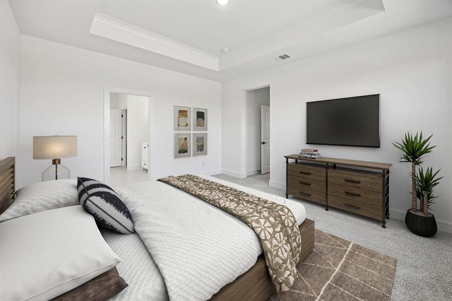 Furnished interior view inside a new home in Heritage Ranch, Sherman (Image 14).