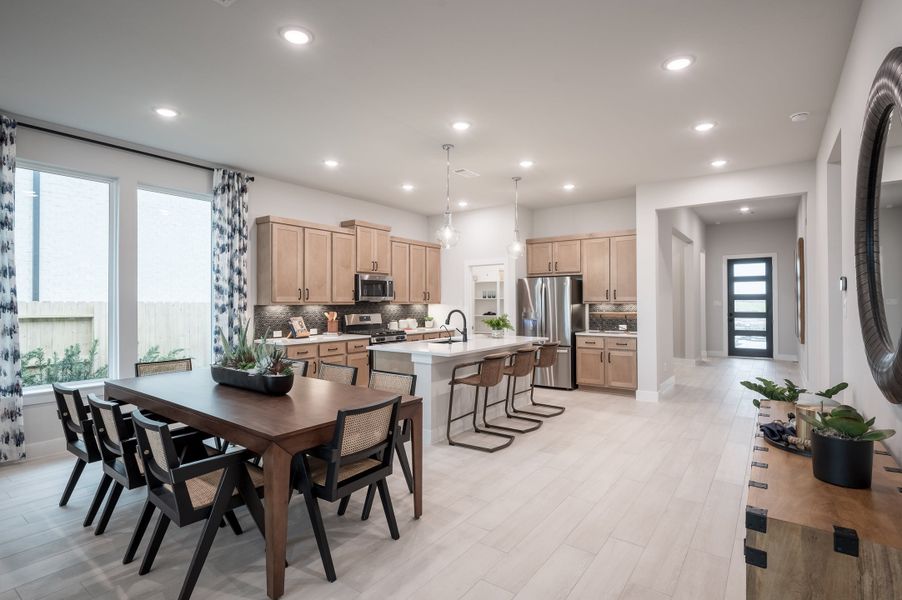 Representative furnished interior of a home built from the Falcon by Tri Pointe Homes in Trillium, Richmond (Image 38).