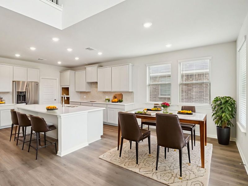 Furnished interior view inside a new home in Fox Falls, Boerne (Image 3).