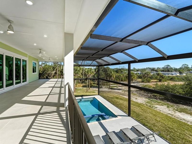Exterior details and patio area of a home in , Englewood (Image 38).