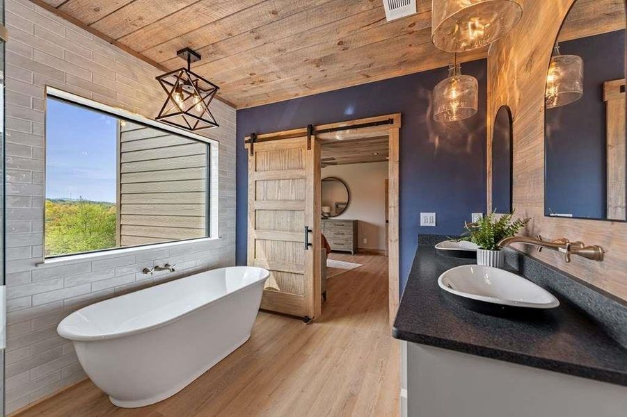 Furnished interior view inside a new home in , Blue Ridge (Image 50).