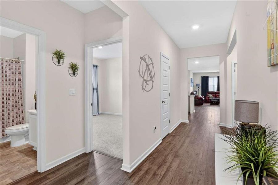 Furnished interior view inside a new home in Champion's Run, Lithonia (Image 24).
