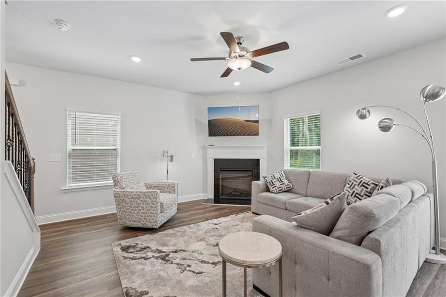 Furnished interior view inside a new home in Windmill Park, Carrollton (Image 8). Furnished interior view inside a new home in Windmill Park, Carrollton (Image 8).