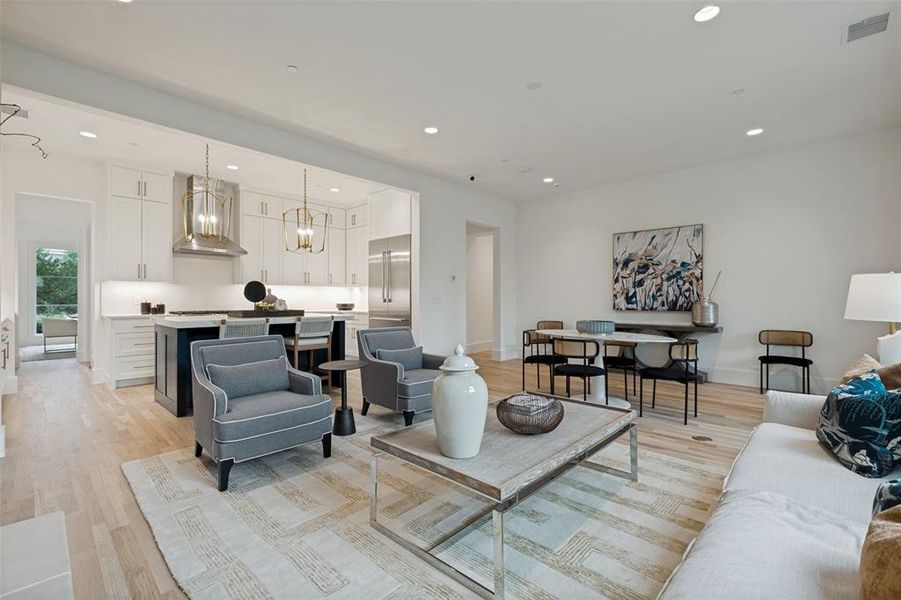 Furnished interior view inside a new home in , Highland Park (Image 12). Furnished interior view inside a new home in , Highland Park (Image 12).