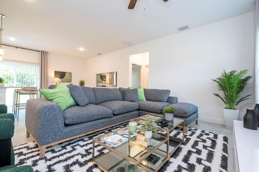 Furnished interior view inside a new home in , Ocala (Image 47).