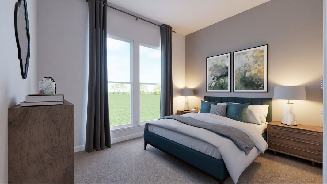 Representative furnished interior of a home built from the Hannah by New Home Co. in Winfrey Estates, Tomball (Image 10).