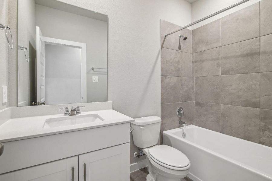 Photo is not of the actual home, but is an inspirational photo of builder’s model home and may depict options, furnishings, and/or decorator features that are not included