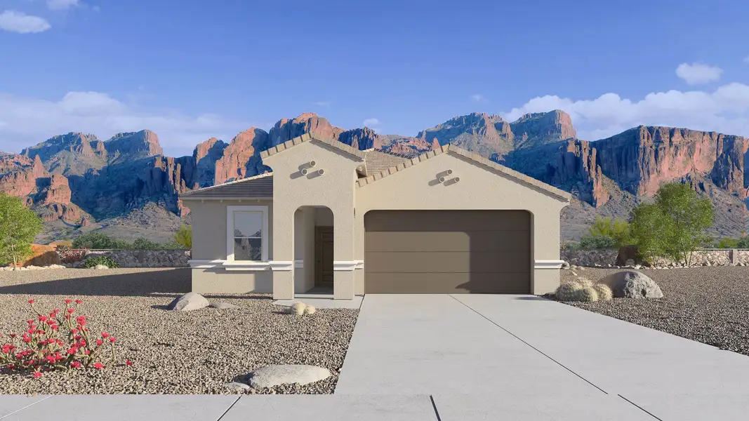 Representative exterior photo of a completed home built from the Hayden by D.R. Horton in Upper Canyon, Phoenix, AZ (Image 2).