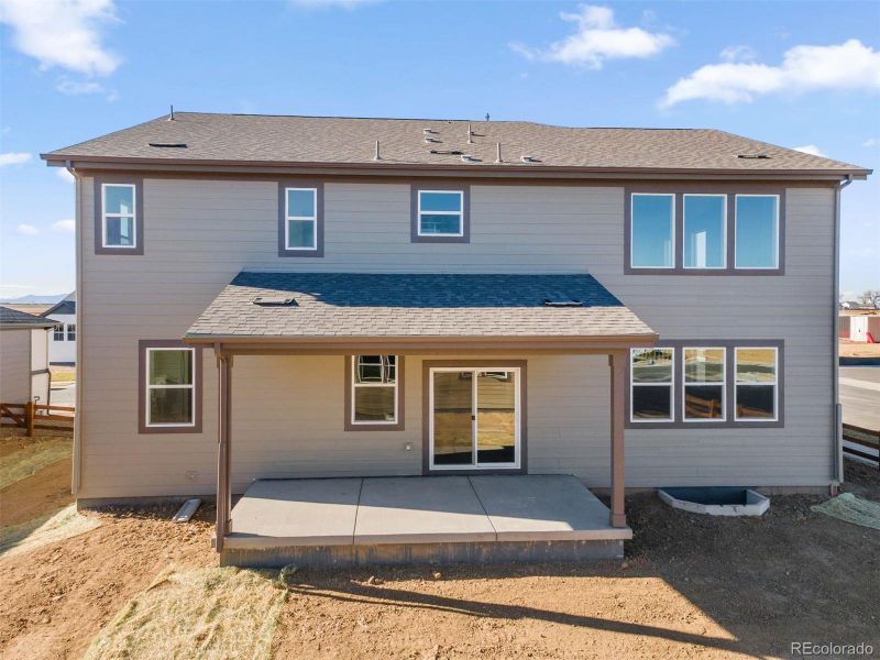 Exterior details and patio area of a home in Talon Pointe, Thornton (Image 4).