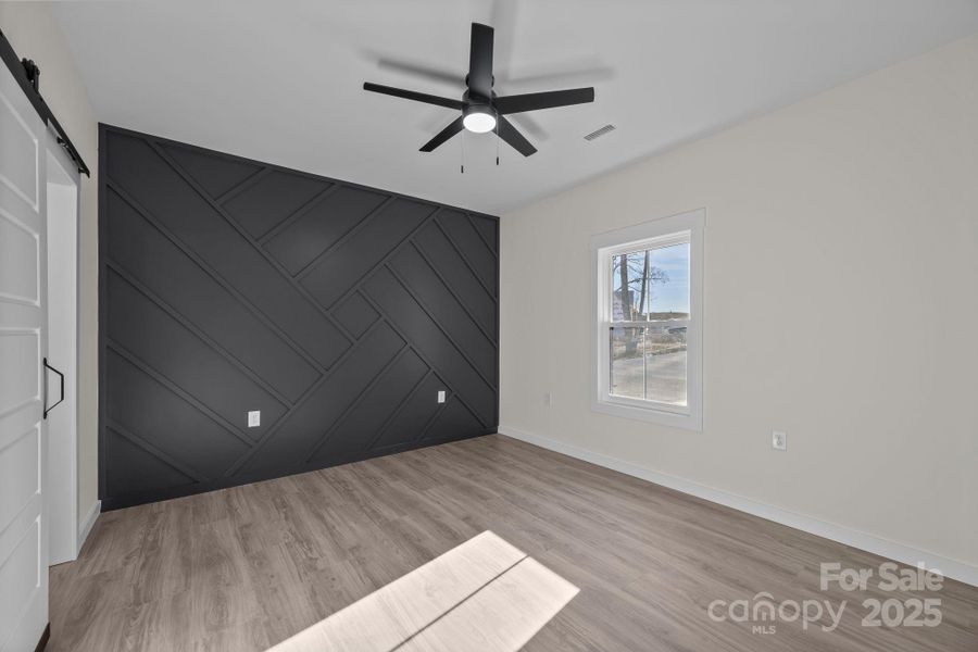 Feature wall in Primary Bedroom