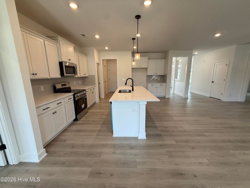 Furnished interior view inside a new home in Wood Creek Landing, Leland (Image 6). Furnished interior view inside a new home in Wood Creek Landing, Leland (Image 6).