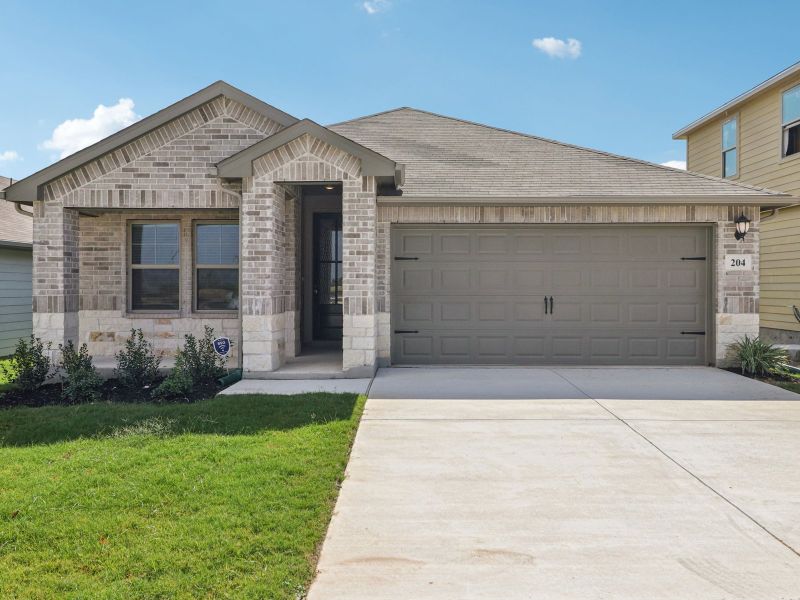 Front exterior of the Callaghan floorplan at a Meritage Homes community.