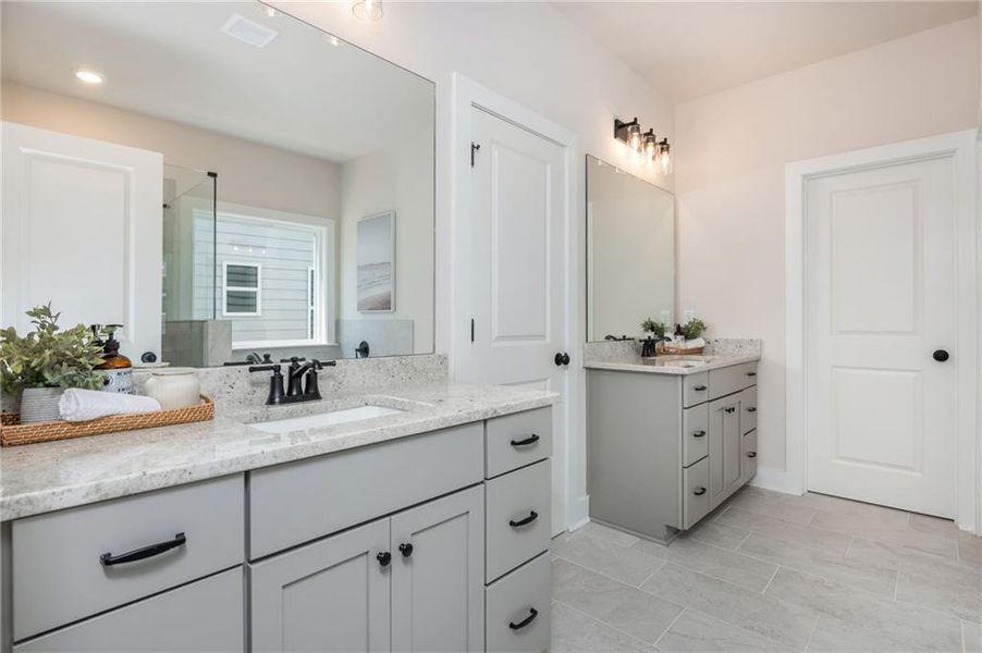 Furnished interior view inside a new home in , Flowery Branch (Image 9). Furnished interior view inside a new home in , Flowery Branch (Image 9).