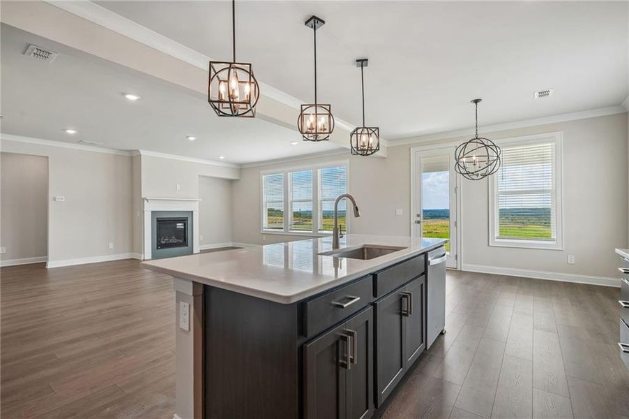 Furnished interior view inside a new home in River Pointe, Monroe (Image 11).