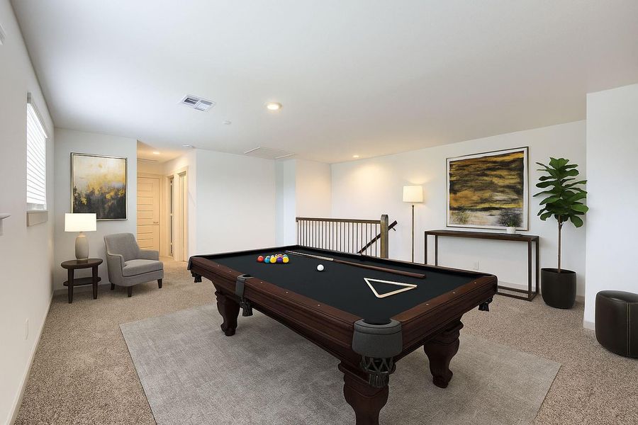 Furnished interior view inside a new home in , Katy (Image 7).