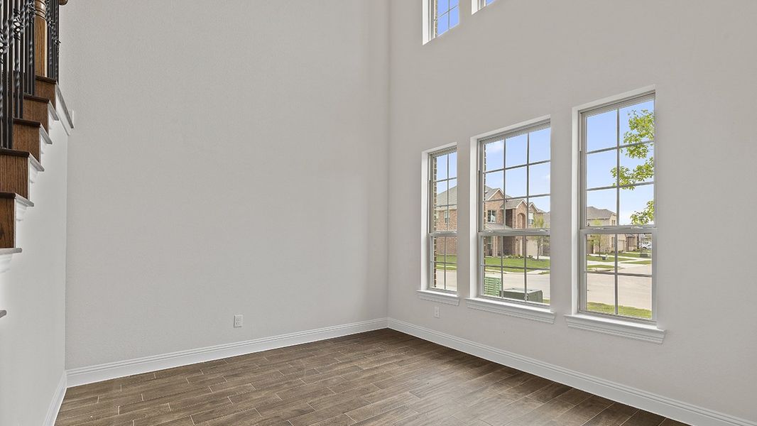 Representative unfurnished interior of a home built from the Hampton by D.R. Horton in Morning Ridge, Princeton (Image 6).