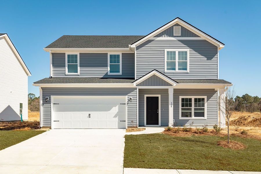 Representative exterior photo of a completed home built from the The Birch by Smith Family Homes in Hayden Pointe, St. Marys, GA (Image 22).