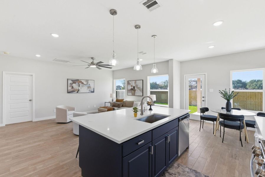 Furnished interior view inside a new home in , Fresno (Image 15).