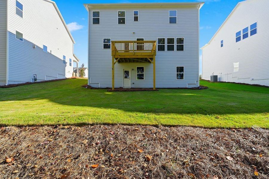 Exterior details and patio area of a home in Bennett Farm, Loganville (Image 2). Exterior details and patio area of a home in Bennett Farm, Loganville (Image 2).
