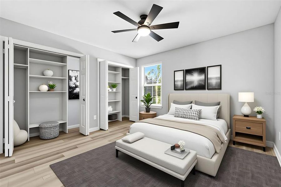 Furnished interior view inside a new home in , Okahumpka (Image 15). Furnished interior view inside a new home in , Okahumpka (Image 15).