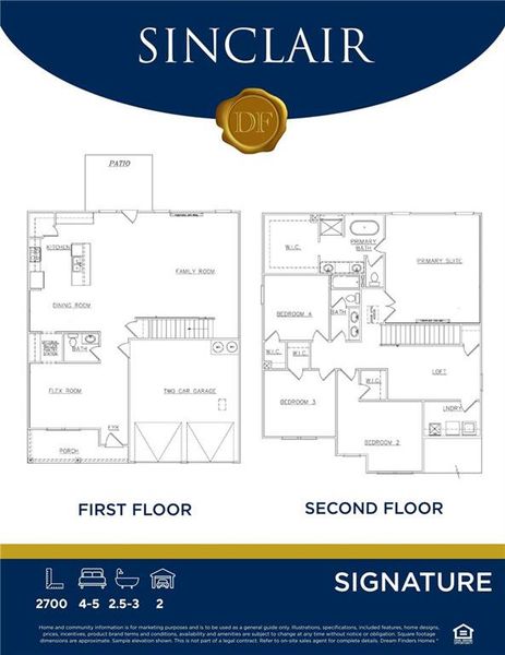 2D floor plan layout of this home in Southern Hills, McDonough, GA (Image 5).