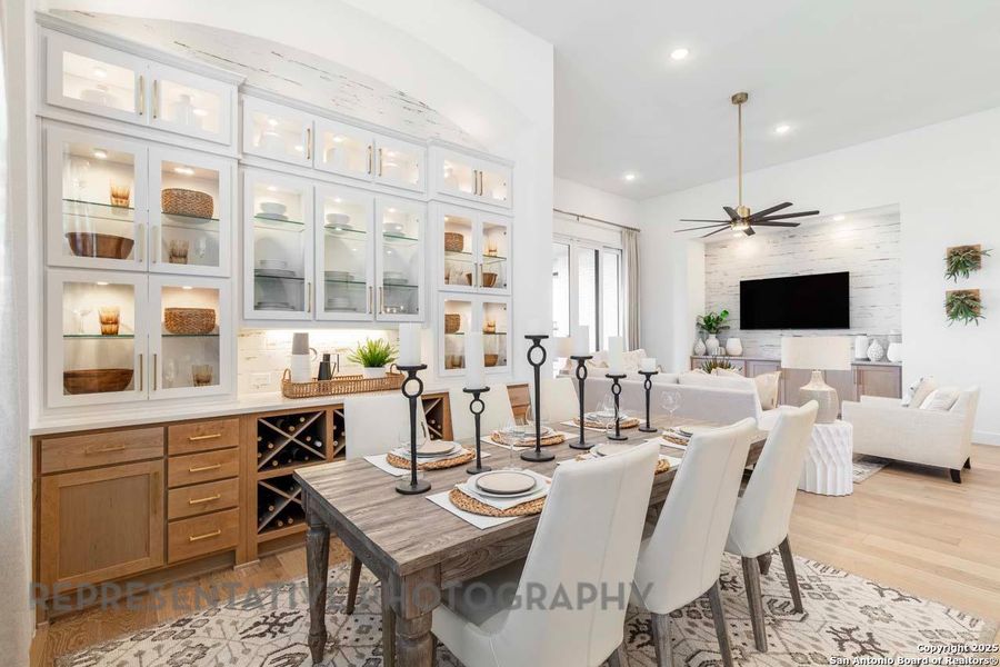 Furnished interior view inside a new home in Esperanza, Boerne (Image 11). Furnished interior view inside a new home in Esperanza, Boerne (Image 11).