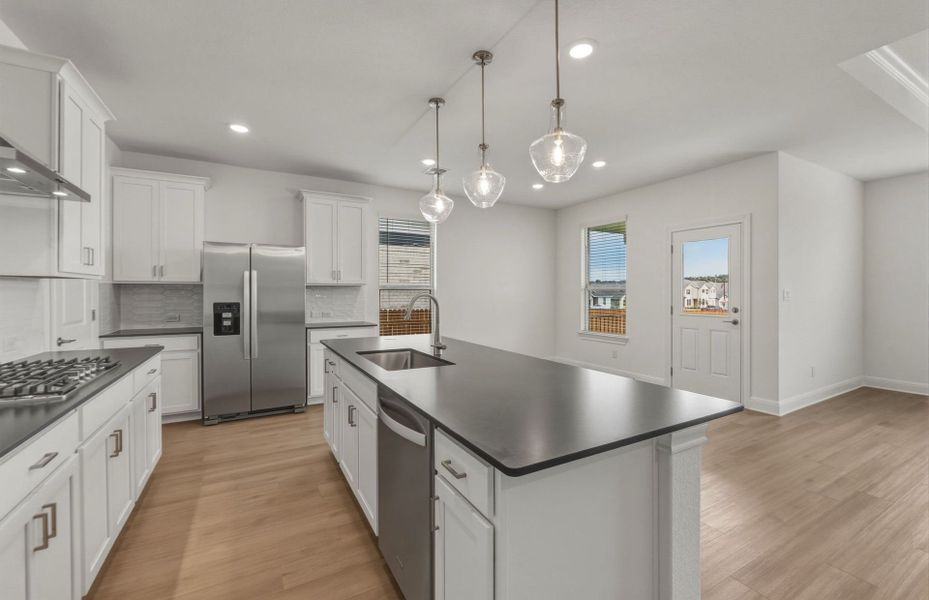Furnished interior view inside a new home in Saddleback at Santa Rita Ranch, Liberty Hill (Image 5).