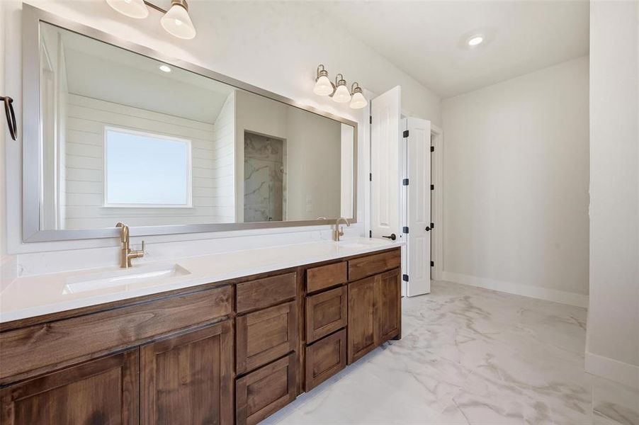 Furnished interior view inside a new home in , Aledo (Image 15).