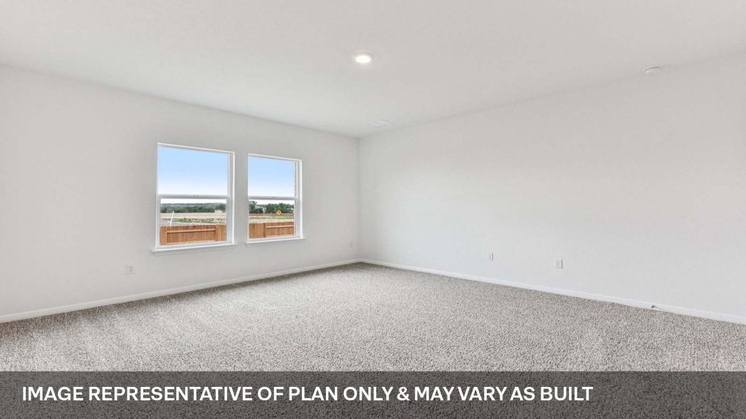 Representative unfurnished interior of a home built from the The Mitchell by D.R. Horton in Bar W Ranch, Leander (Image 20).
