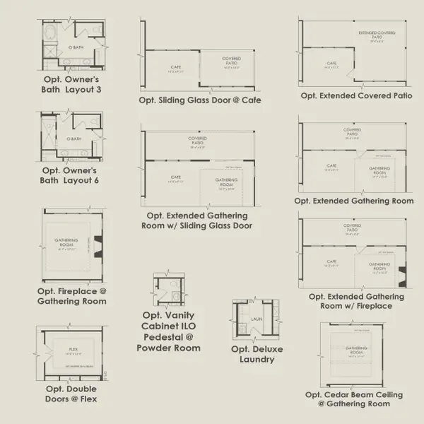 2D floor plan layout for the Renown with Loft by Del Webb in Del Webb Sonoma Verde, Rockwall, TX (Image 4).