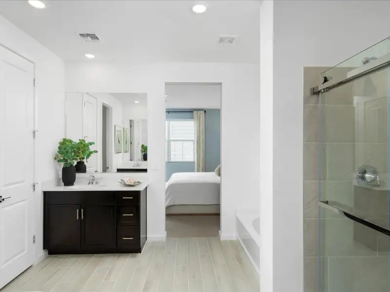 Furnished interior view inside a new home in Mountain View Estates Signature Series, Buckeye (Image 10).