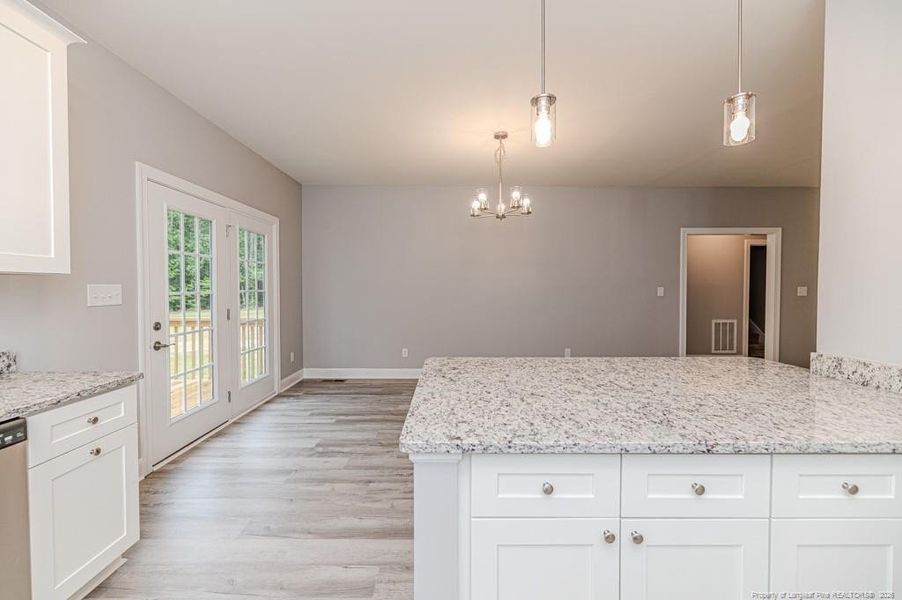 Dining from kitchen