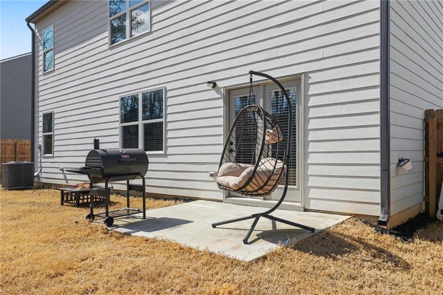 Exterior details and patio area of a home in , Dallas (Image 4). Exterior details and patio area of a home in , Dallas (Image 4).