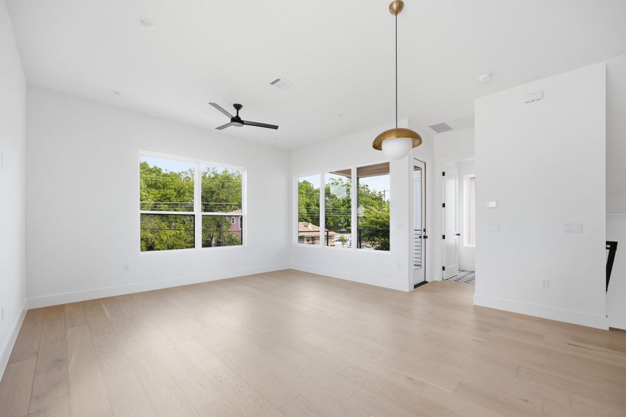 Spacious, unfurnished interior of a new home in , Austin (Image 14). Spacious, unfurnished interior of a new home in , Austin (Image 14).