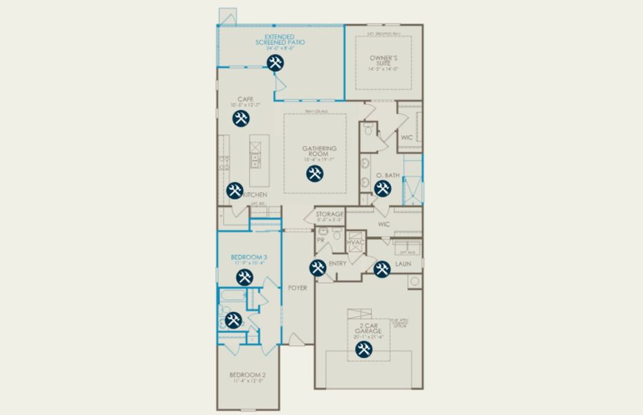 2D floor plan layout of this home in Grand Arbor, Blythewood, SC (Image 5). 2D floor plan layout of this home in Grand Arbor, Blythewood, SC (Image 5).