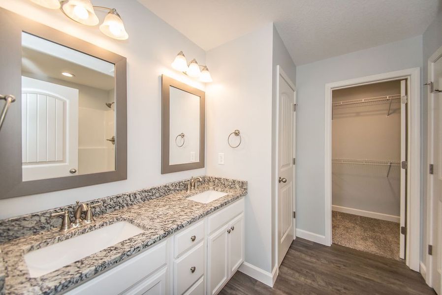 Representative furnished interior of a home built from the Franklin by Enchanted Homes in Guadalupe Heights, Seguin (Image 15).