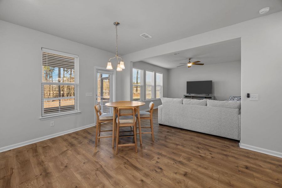 Furnished interior view inside a new home in The Groves of Berkeley, Moncks Corner (Image 35).