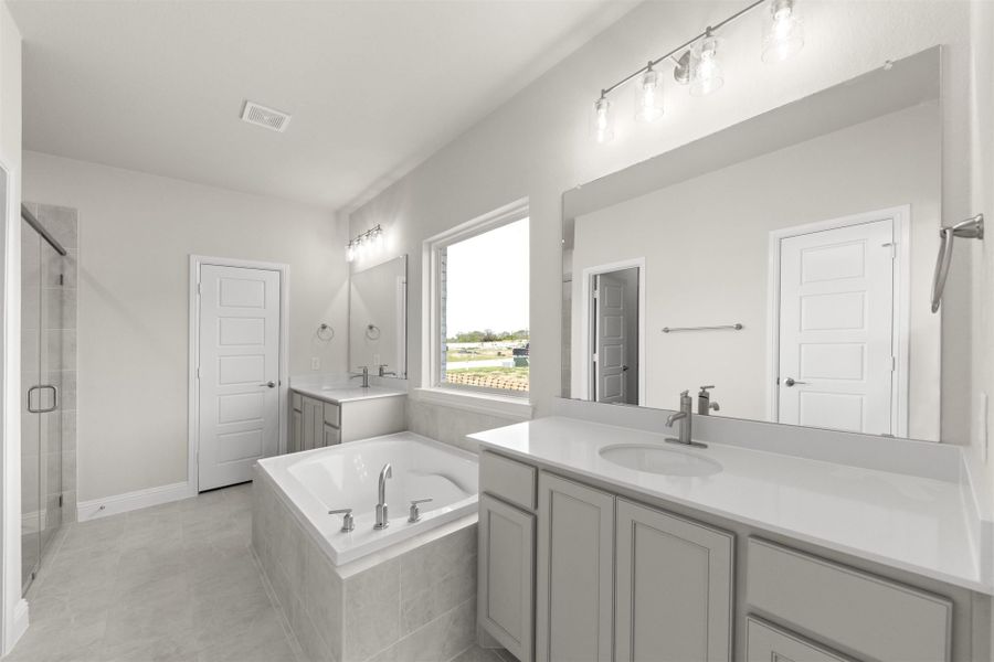 Furnished interior view inside a new home in Creekview Meadows, Pilot Point (Image 7).