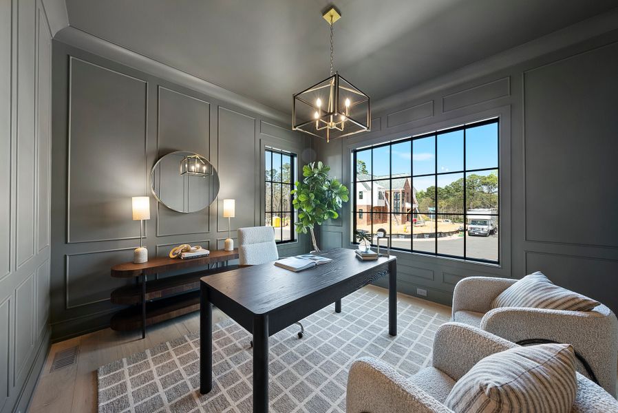 Representative furnished interior of a home built from the Grace by Homes by Dickerson in The Founding at Blue Ridge, Raleigh (Image 17).