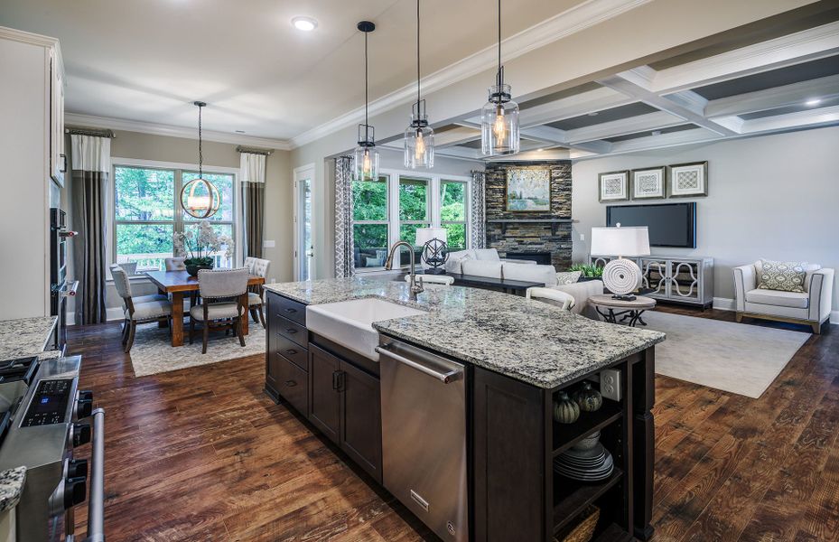 Representative furnished interior of a home built from the Worthington by Pulte Homes in The Retreat at Carolina Ridge, Harrisburg (Image 27).