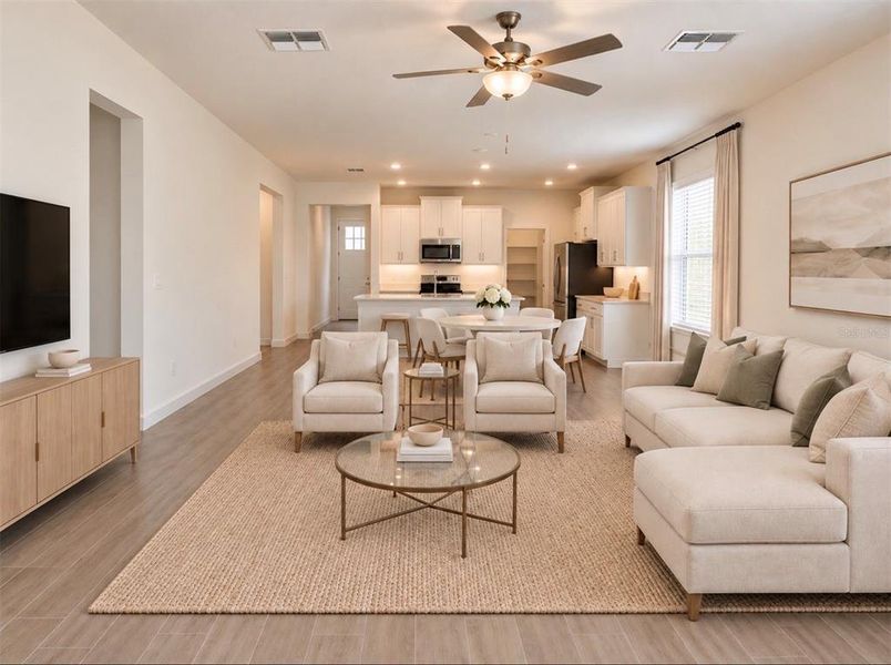 Furnished interior view inside a new home in Angeline Active Adult, Land O' Lakes (Image 7).