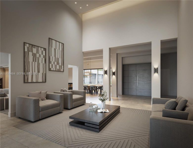 Furnished interior view inside a new home in , Miami (Image 4).